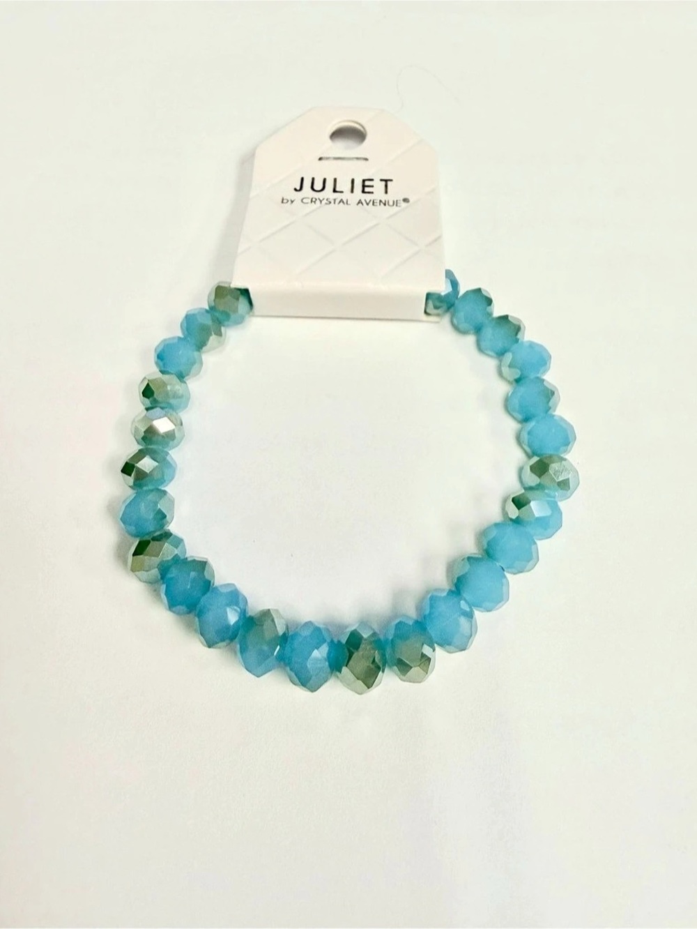 Juliet by Crystal Avenue Beaded Necklace in Blue & Green NWT